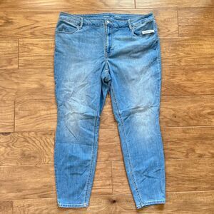 NWT Old Navy Jeans Women's Size 20 Blue Wow High-Waisted High-Rise Super Skinny